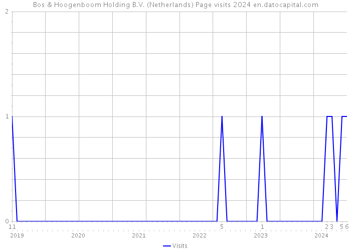Bos & Hoogenboom Holding B.V. (Netherlands) Page visits 2024 