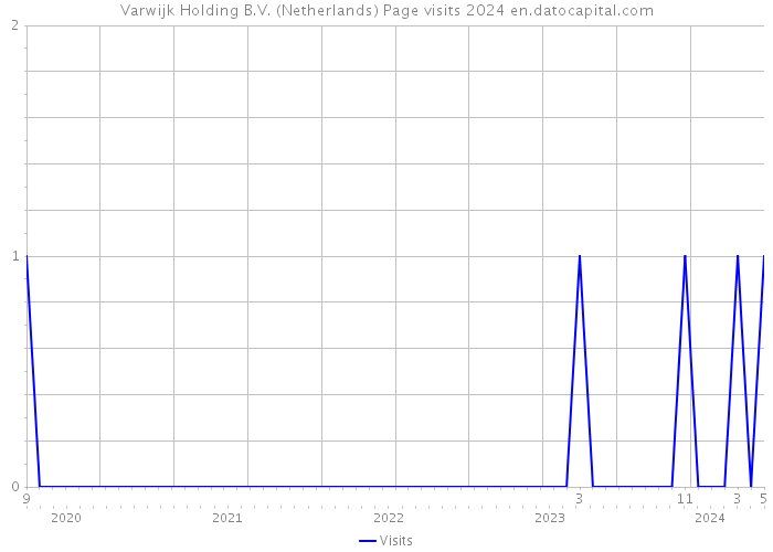 Varwijk Holding B.V. (Netherlands) Page visits 2024 