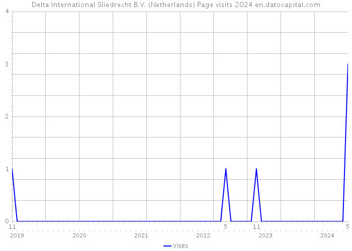 Delta International Sliedrecht B.V. (Netherlands) Page visits 2024 