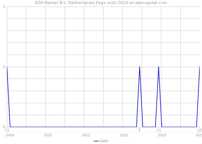 E3M Beheer B.V. (Netherlands) Page visits 2024 