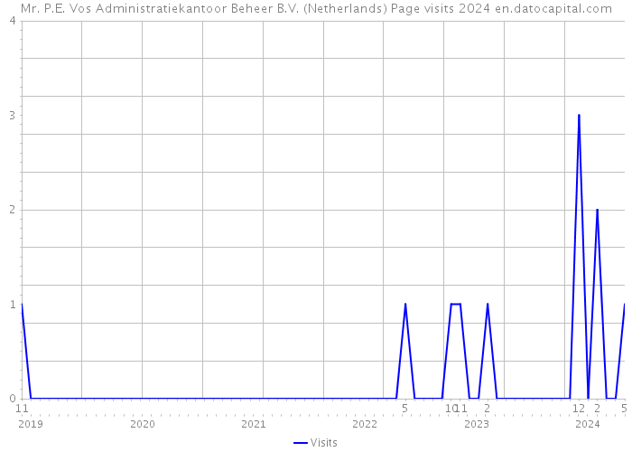 Mr. P.E. Vos Administratiekantoor Beheer B.V. (Netherlands) Page visits 2024 