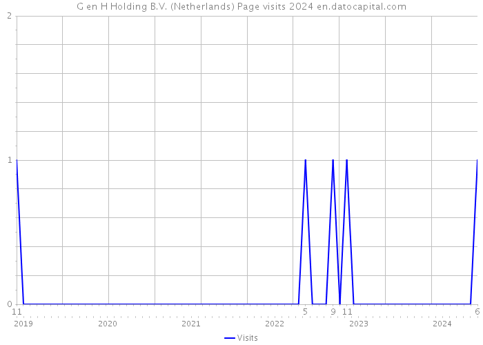 G en H Holding B.V. (Netherlands) Page visits 2024 