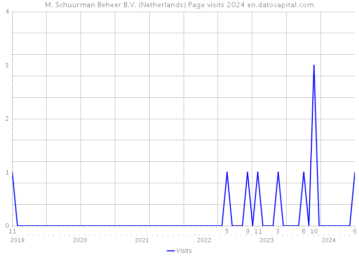 M. Schuurman Beheer B.V. (Netherlands) Page visits 2024 