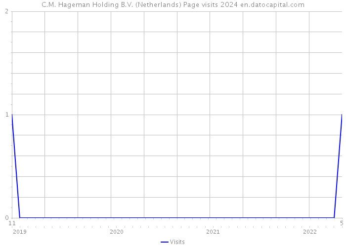 C.M. Hageman Holding B.V. (Netherlands) Page visits 2024 