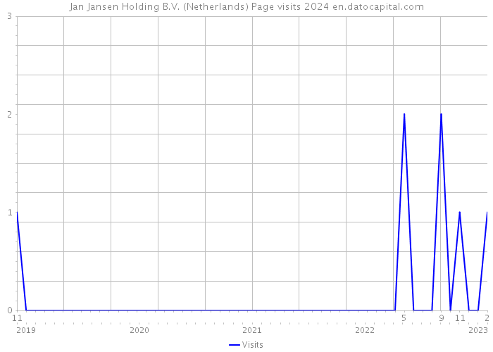 Jan Jansen Holding B.V. (Netherlands) Page visits 2024 