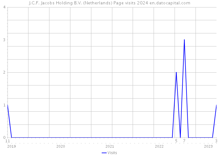 J.C.F. Jacobs Holding B.V. (Netherlands) Page visits 2024 