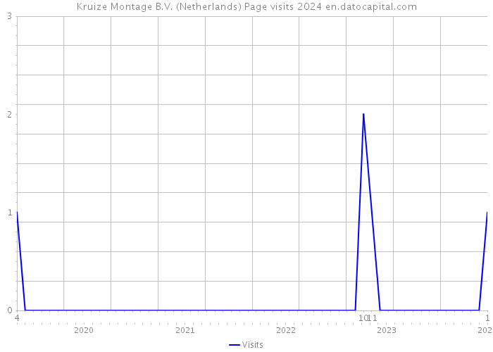 Kruize Montage B.V. (Netherlands) Page visits 2024 