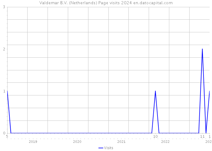 Valdemar B.V. (Netherlands) Page visits 2024 