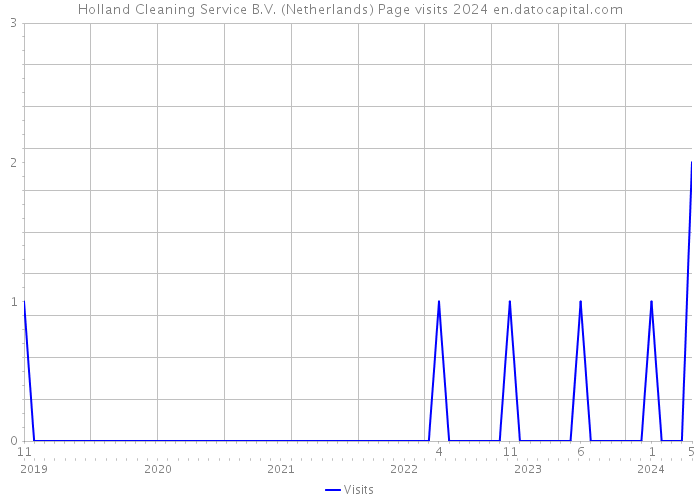 Holland Cleaning Service B.V. (Netherlands) Page visits 2024 