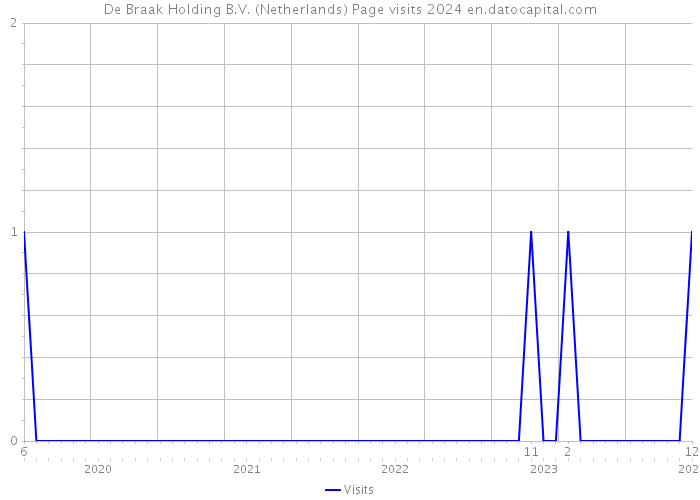 De Braak Holding B.V. (Netherlands) Page visits 2024 