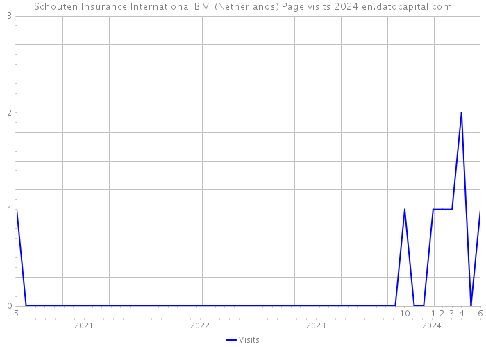 Schouten Insurance International B.V. (Netherlands) Page visits 2024 