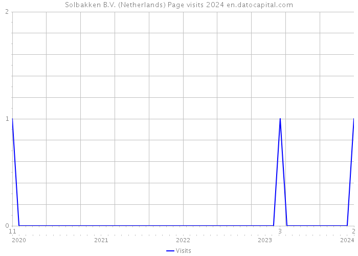Solbakken B.V. (Netherlands) Page visits 2024 