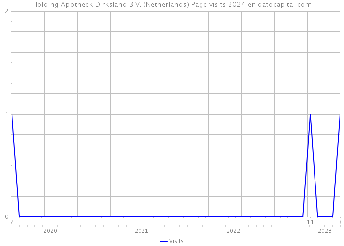 Holding Apotheek Dirksland B.V. (Netherlands) Page visits 2024 