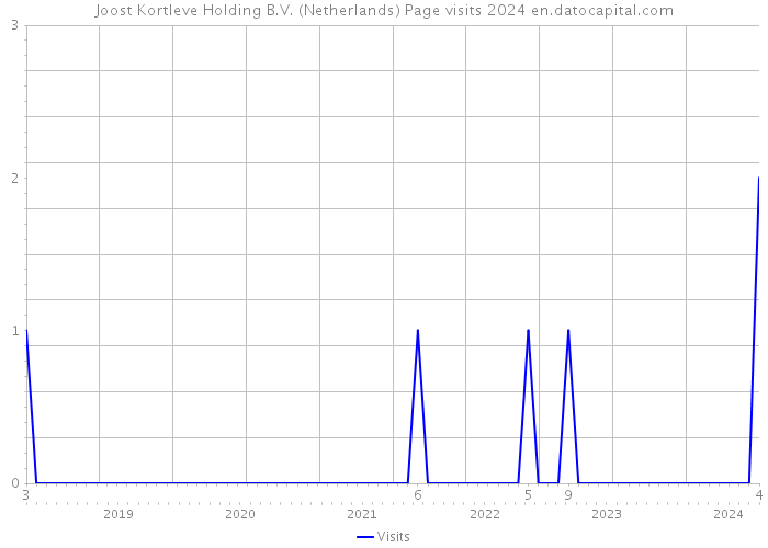 Joost Kortleve Holding B.V. (Netherlands) Page visits 2024 