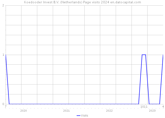 Koedooder Invest B.V. (Netherlands) Page visits 2024 