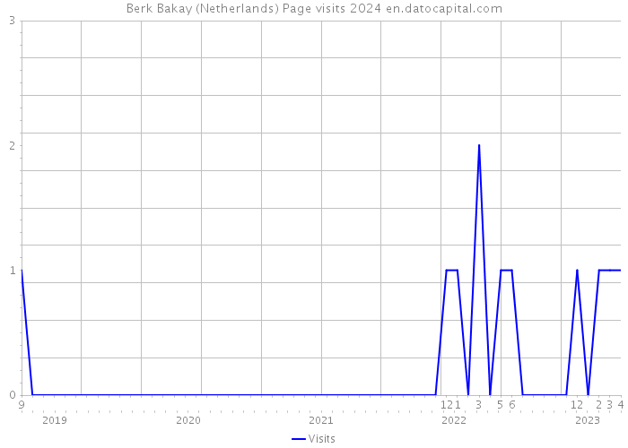 Berk Bakay (Netherlands) Page visits 2024 