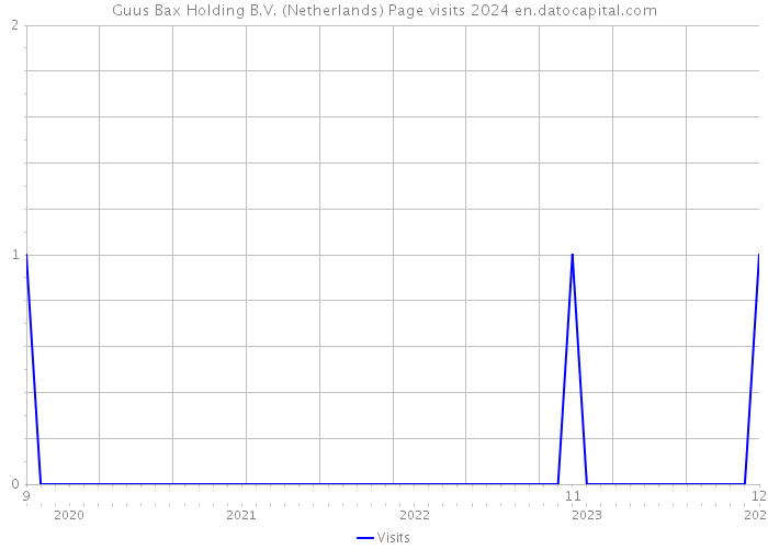 Guus Bax Holding B.V. (Netherlands) Page visits 2024 