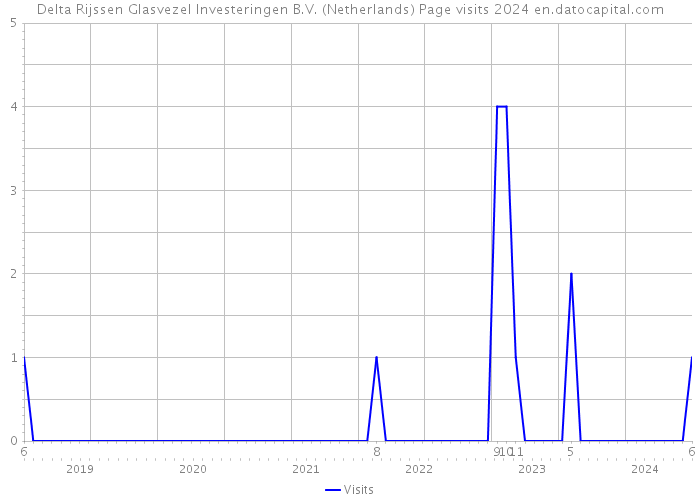 Delta Rijssen Glasvezel Investeringen B.V. (Netherlands) Page visits 2024 