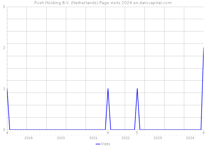 Posh Holding B.V. (Netherlands) Page visits 2024 