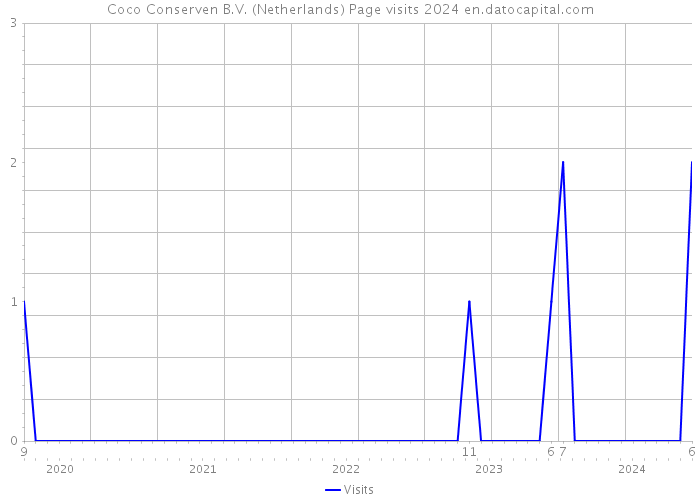 Coco Conserven B.V. (Netherlands) Page visits 2024 
