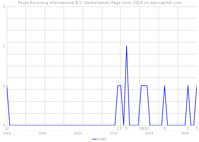 Peute Recycling International B.V. (Netherlands) Page visits 2024 