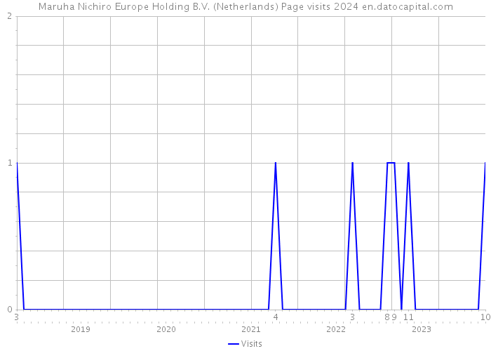 Maruha Nichiro Europe Holding B.V. (Netherlands) Page visits 2024 