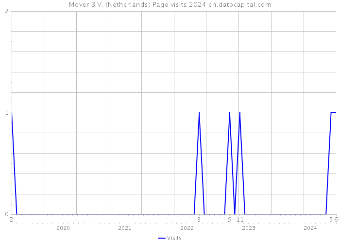 Mover B.V. (Netherlands) Page visits 2024 