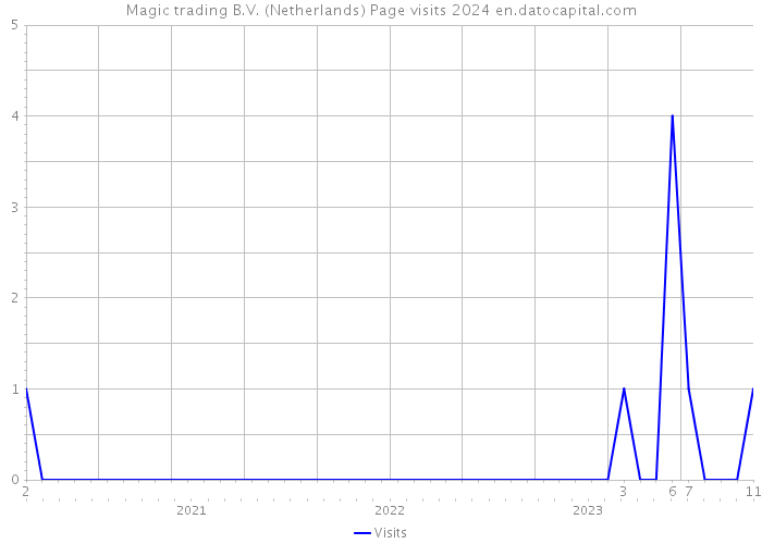 Magic trading B.V. (Netherlands) Page visits 2024 