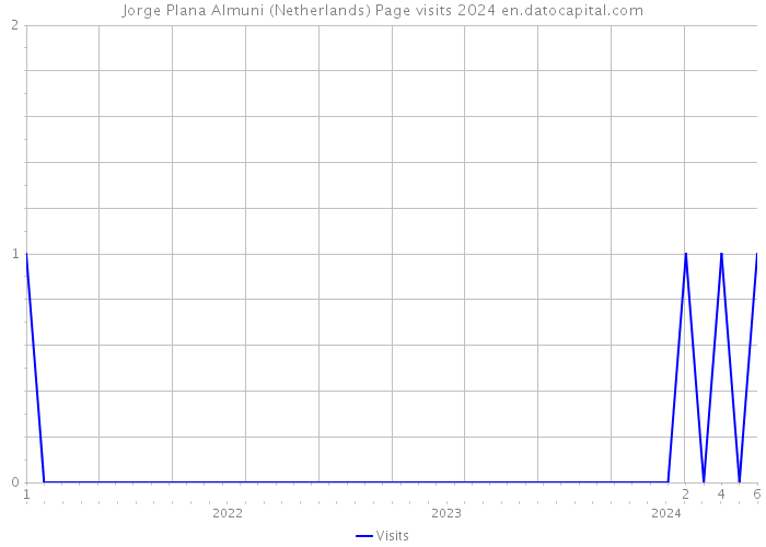 Jorge Plana Almuni (Netherlands) Page visits 2024 