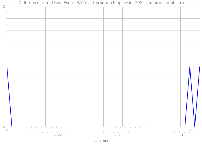 Gulf International Real Estate B.V. (Netherlands) Page visits 2024 