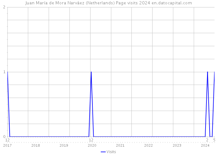 Juan María de Mora Narváez (Netherlands) Page visits 2024 