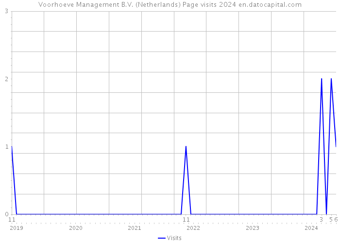 Voorhoeve Management B.V. (Netherlands) Page visits 2024 