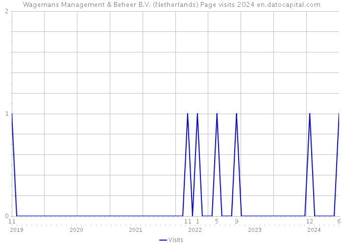 Wagemans Management & Beheer B.V. (Netherlands) Page visits 2024 