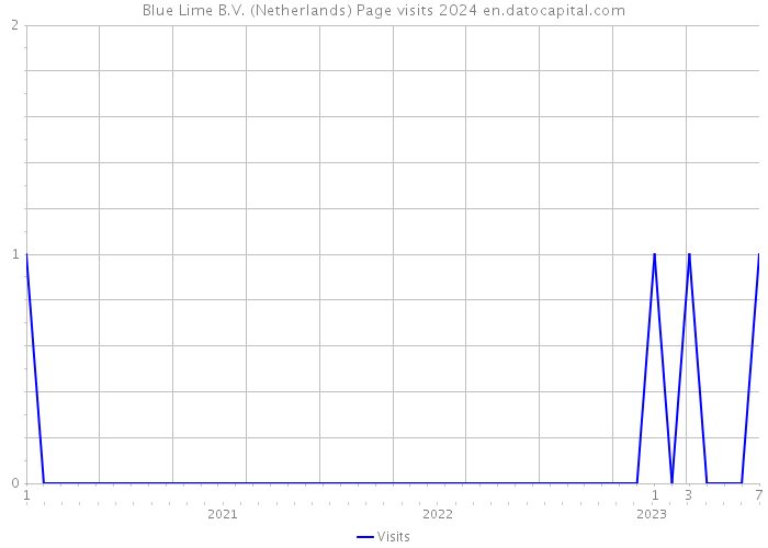 Blue Lime B.V. (Netherlands) Page visits 2024 