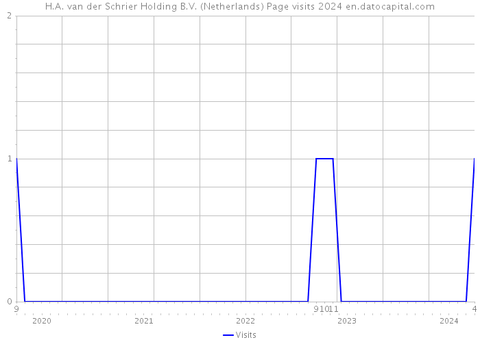 H.A. van der Schrier Holding B.V. (Netherlands) Page visits 2024 
