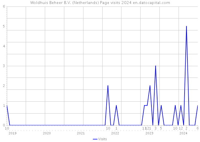 Woldhuis Beheer B.V. (Netherlands) Page visits 2024 