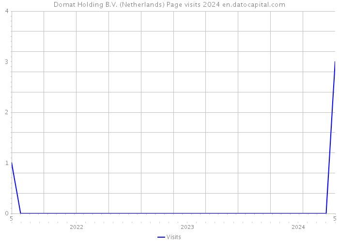 Domat Holding B.V. (Netherlands) Page visits 2024 