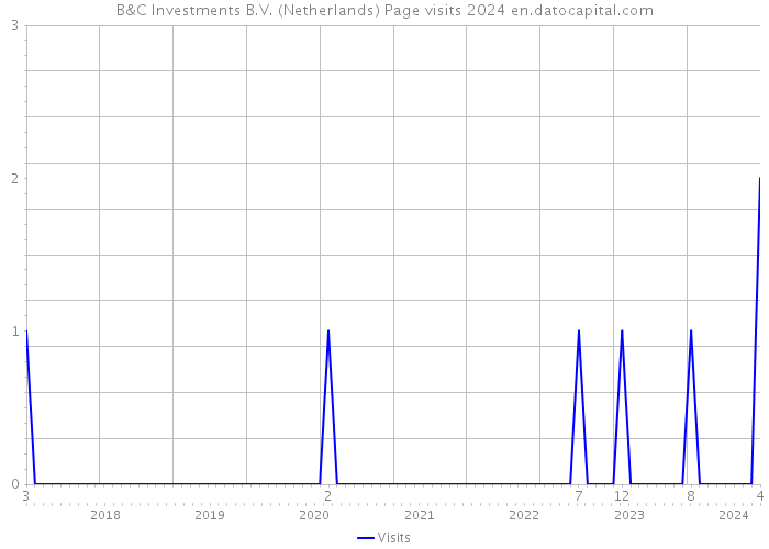 B&C Investments B.V. (Netherlands) Page visits 2024 