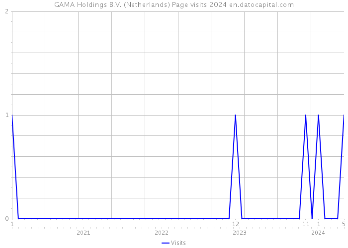 GAMA Holdings B.V. (Netherlands) Page visits 2024 