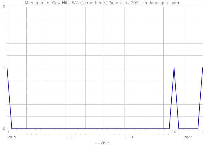 Management Cow Hills B.V. (Netherlands) Page visits 2024 