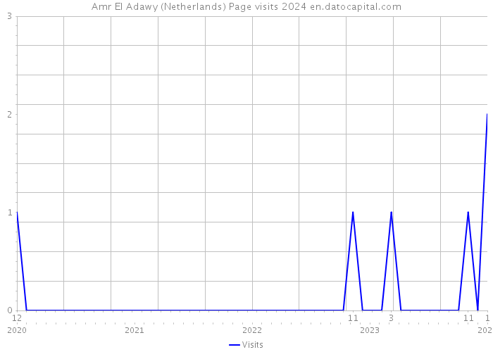 Amr El Adawy (Netherlands) Page visits 2024 