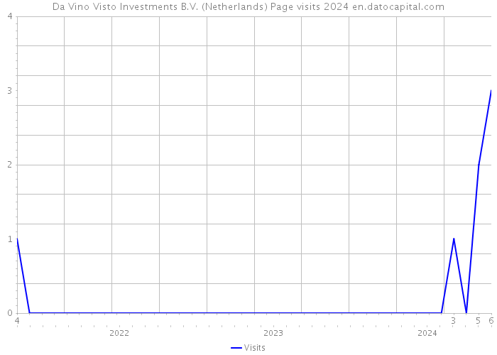 Da Vino Visto Investments B.V. (Netherlands) Page visits 2024 