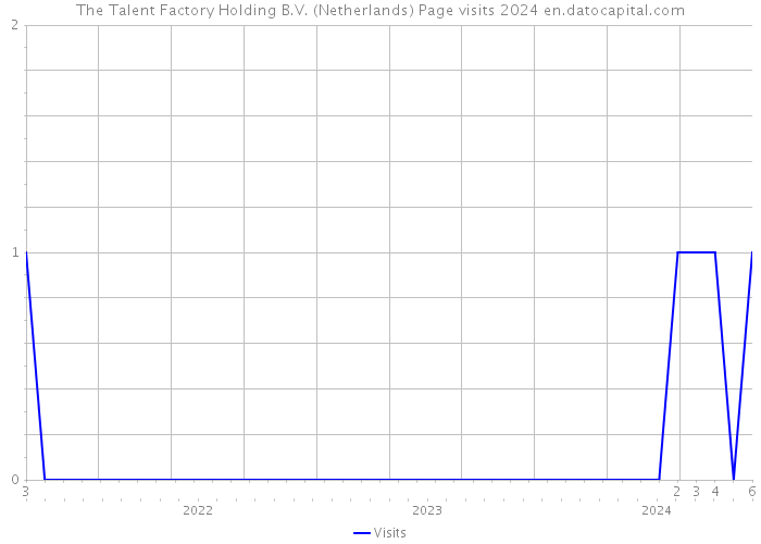 The Talent Factory Holding B.V. (Netherlands) Page visits 2024 