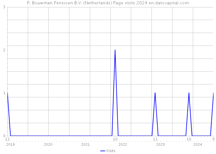 P. Bouwman Pensioen B.V. (Netherlands) Page visits 2024 