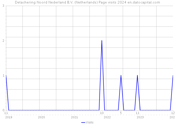 Detachering Noord Nederland B.V. (Netherlands) Page visits 2024 