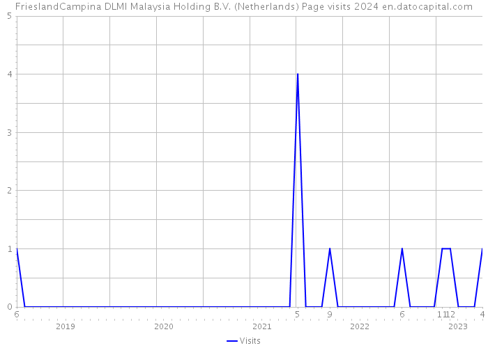 FrieslandCampina DLMI Malaysia Holding B.V. (Netherlands) Page visits 2024 