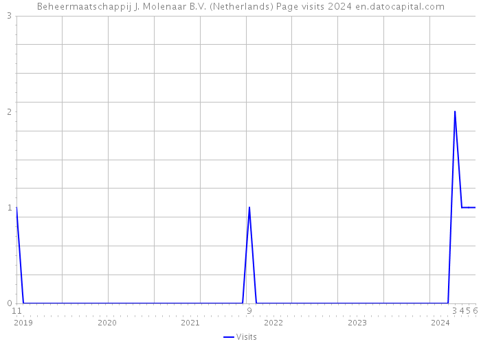 Beheermaatschappij J. Molenaar B.V. (Netherlands) Page visits 2024 