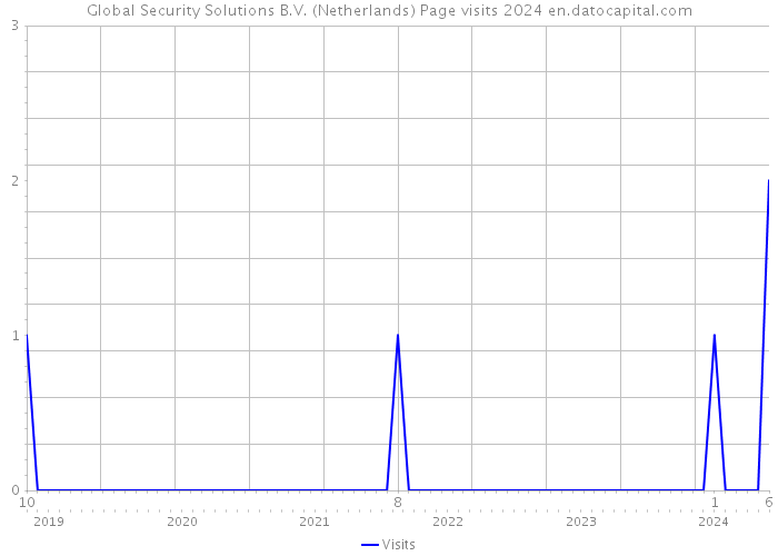 Global Security Solutions B.V. (Netherlands) Page visits 2024 