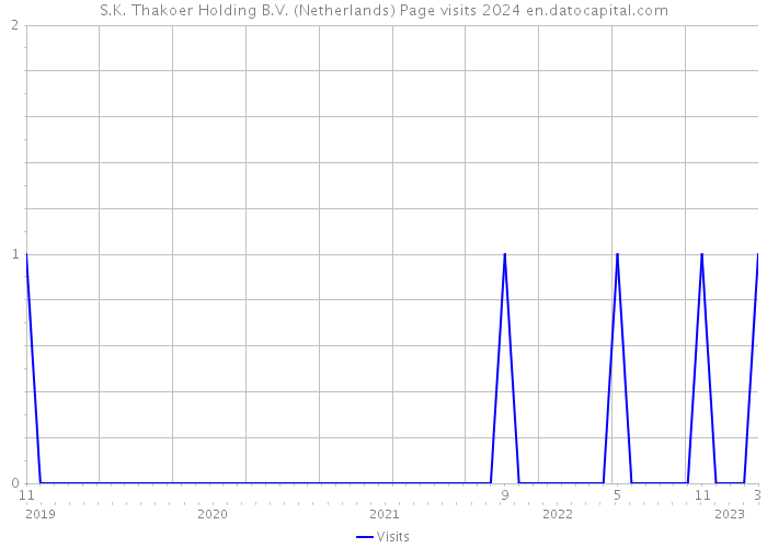 S.K. Thakoer Holding B.V. (Netherlands) Page visits 2024 