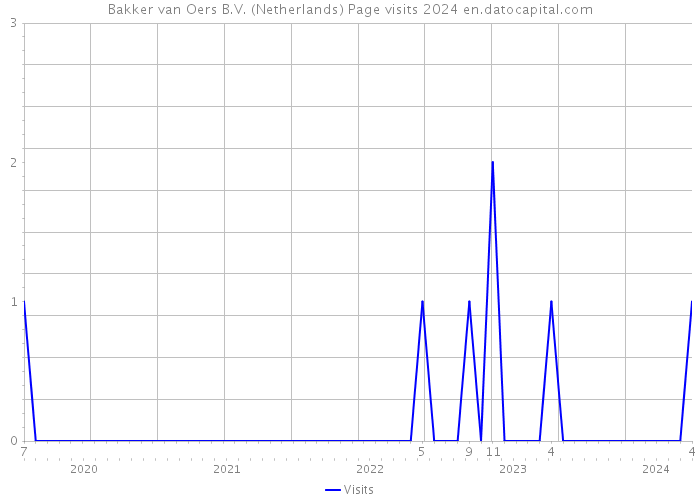 Bakker van Oers B.V. (Netherlands) Page visits 2024 
